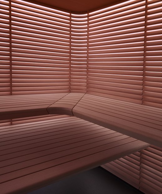 Interieur Sauna S11. Design by Studio F. A. Porsche