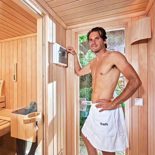 De zilveren medaillewinnaar van 2000 is ook enthousiast over het unieke en gepatenteerde SANARIUM®-concept. "Ik kan genieten van vijf verschillende soorten sauna in mijn nieuwe tuinsauna, afhankelijk van mijn stemming.