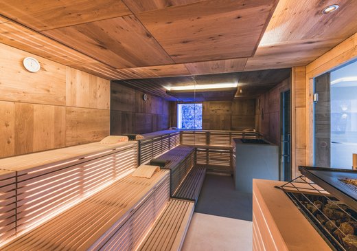 Schlosshotel Spa Ischgl Sauna eiken