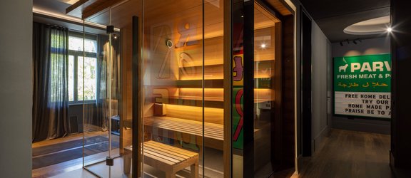 Sauna SHAPE kunstzinnig in scène gezet
