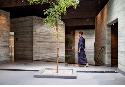 Yukatabad bij Yasuragi Spa