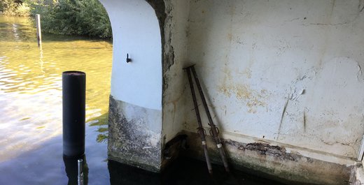 Boothuis vóór de installatie van de sauna
