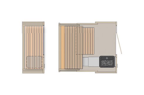 Sauna S1 plattegrond S