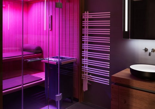 Sauna in de badkamer - oud gebouw