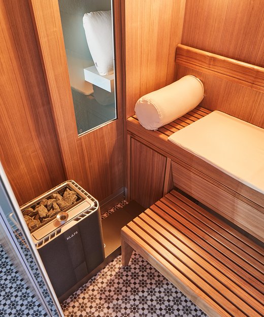 Interieur van de Sauna S1