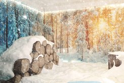 KLAFS SNEEUWPARADIJS Picture Line - Snow Forest