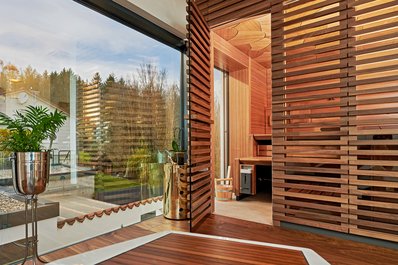 Sauna AURA met buitendesign MATTEO THUN